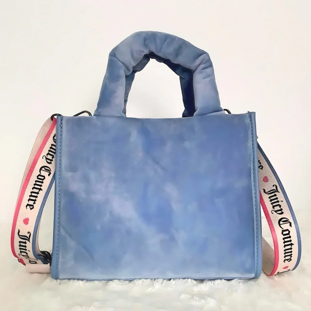 Juicy Couture Big Spender Slate Blue Mini Tote Bag NWT - Picture 8 of 11